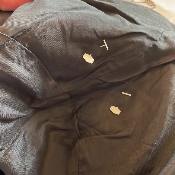 Club Monaco Single Button Black Wool Mohair Blend Minimalist Blazer Jacket Sz 6 - Picture 11 of 14